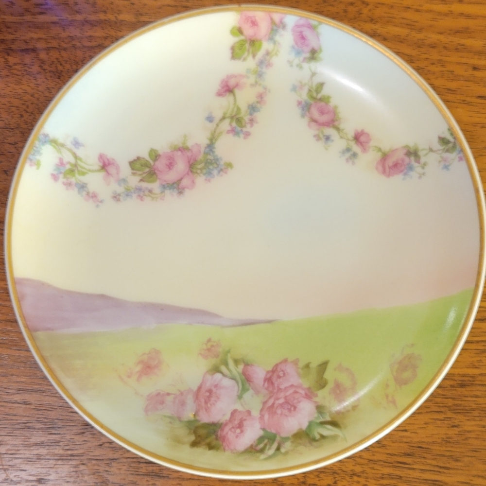 Hand Painted Limoges Porcelain Plate